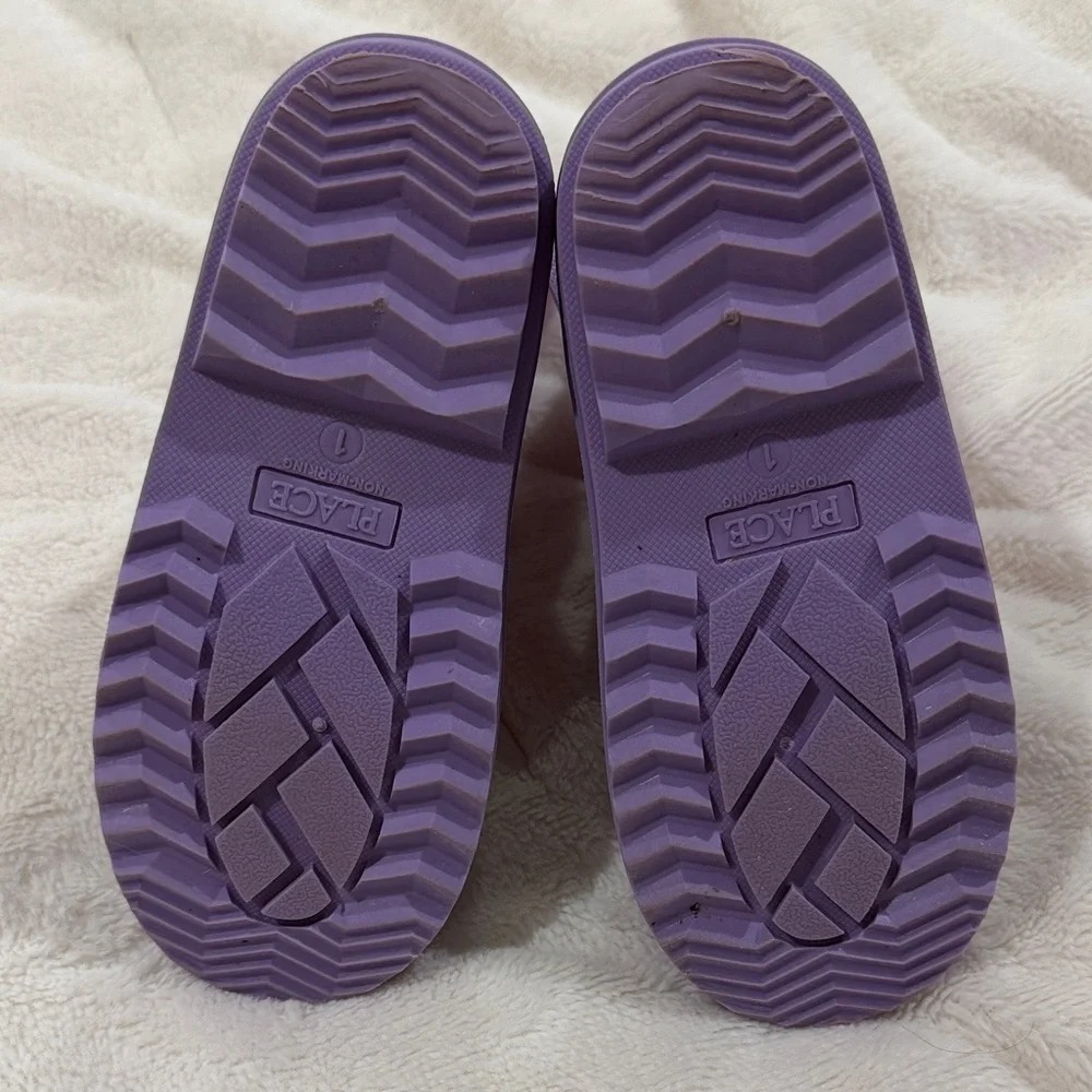 The Children's Place Purple and Pink Kids Snow Boots